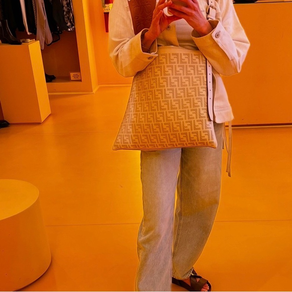 Fendi Beige FF Logo Crossbody Shoulder Bag - worn 5X 
Monogram